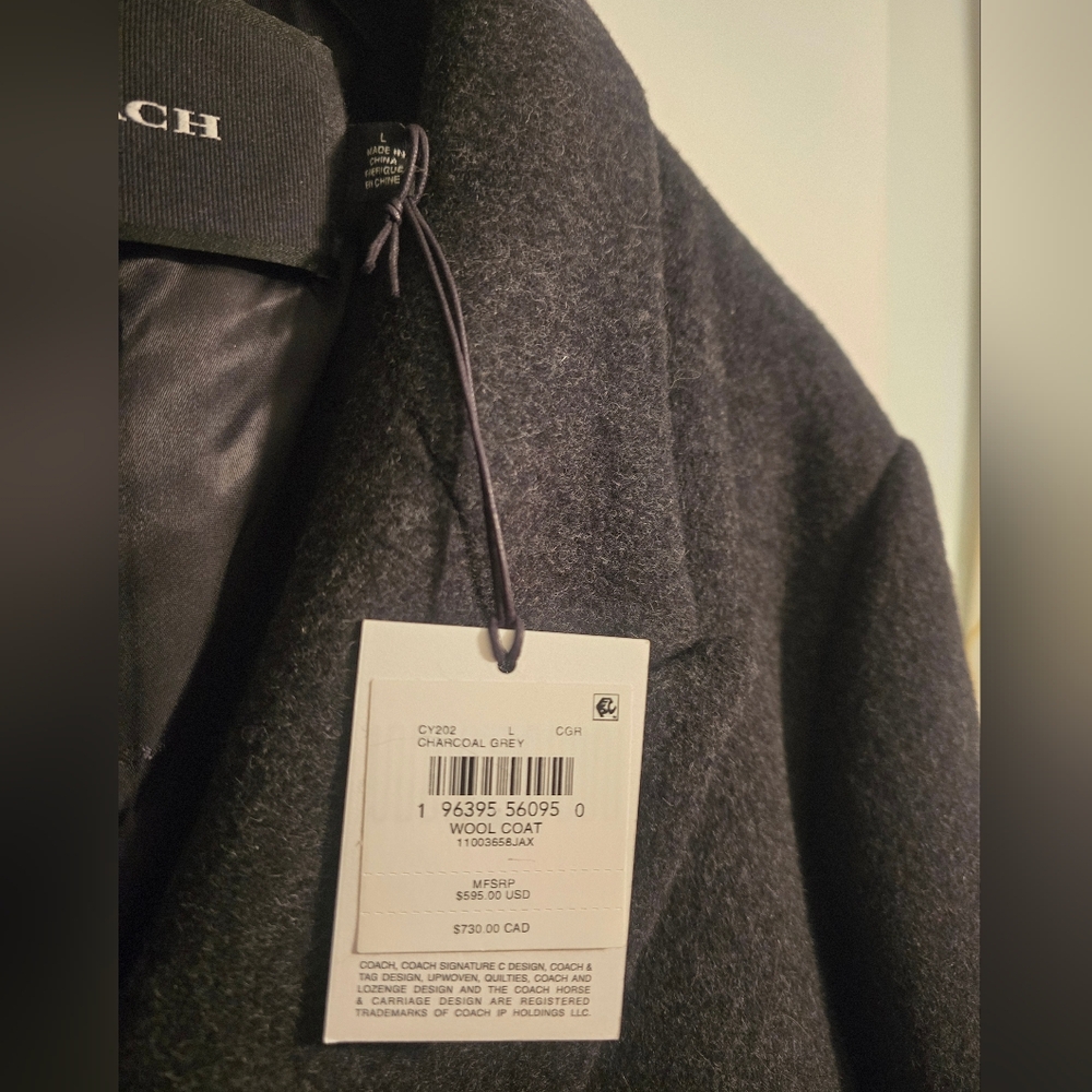 Coach Wool Pea Coat - Picture 4 of 4